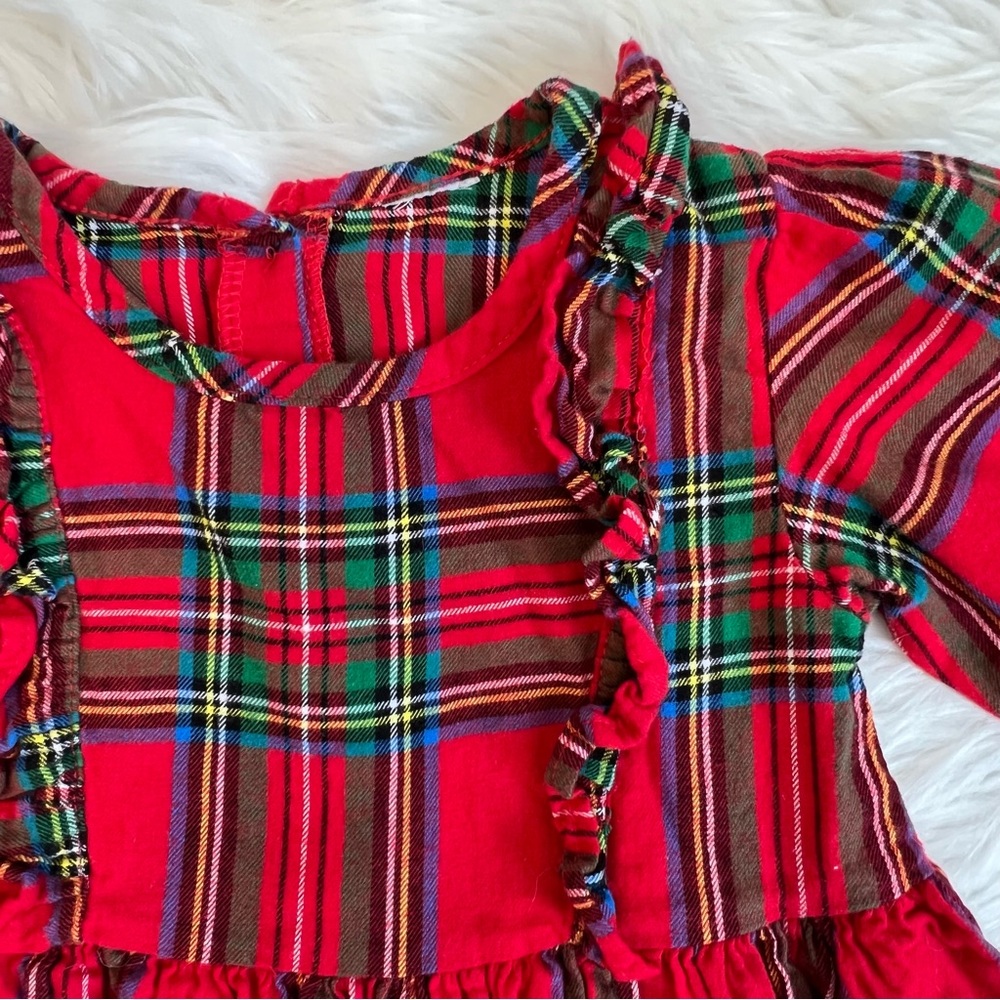 Holiday Plaid Flannel Dress - Picture 2 of 5